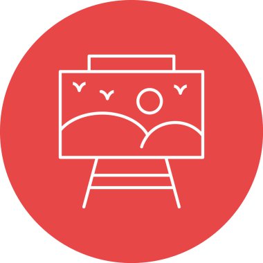 Bir simgenin vektör illüstrasyonu