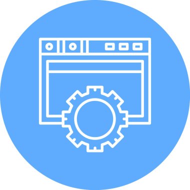 seo modern simgesinin vektör illüstrasyonu