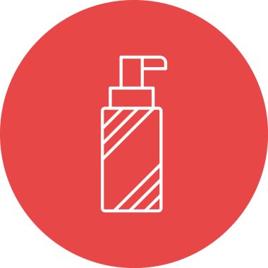 Bir şişe sıvı sabun ikonu, basit vektör illüstrasyonu