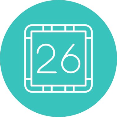 Takvim simgesinin vektör illüstrasyonu