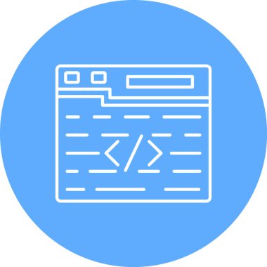 Kodlama ağ geliştirme vektör tasarımı