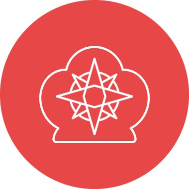 Bulut hesaplama simgesi vektör illüstrasyonu