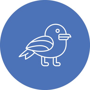 Kuş. Web simgesi basit tasarım