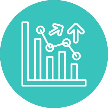 Grafik. Web simgesi vektör illüstrasyonu