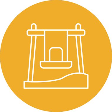 Bir oyun alanı simgesinin vektör illüstrasyonu