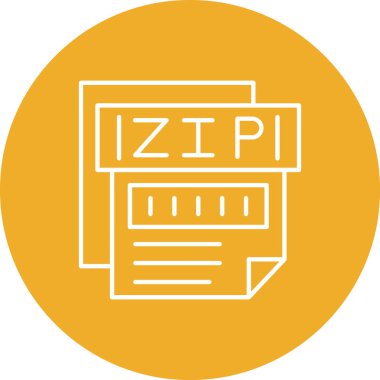 Dosya biçiminin vektör illüstrasyonu