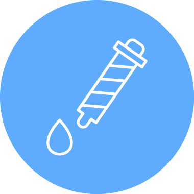 Bir şırınga simgesinin vektör çizimi