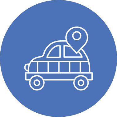 - Araba. Web simgesi basit illüstrasyon