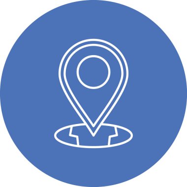 harita simgesinin vektör illüstrasyonu