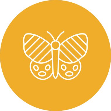 Kelebek simgesi vektör illüstrasyonu