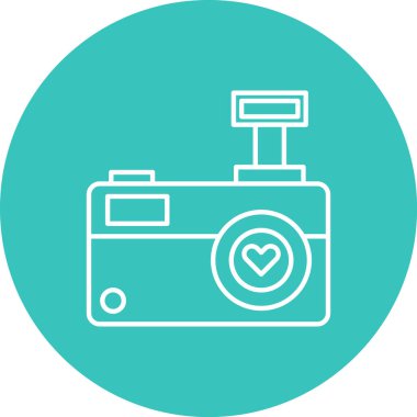 Kamera. Web simgesi basit illüstrasyon