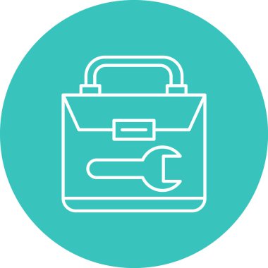 Modern oto tamir simgesinin vektör illüstrasyonu