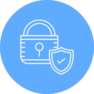 ikon vektör illüstrasyonunu kilitle