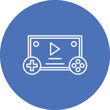 Oyun simgesinin vektör illüstrasyonu