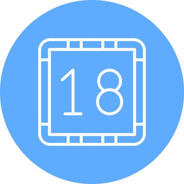 Takvim simgesinin vektör illüstrasyonu