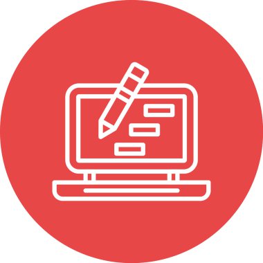 Bilgisayar. Web simgesi basit illüstrasyon