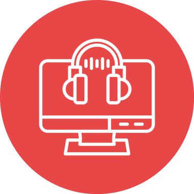 Bilgisayar. Web simgesi basit illüstrasyon