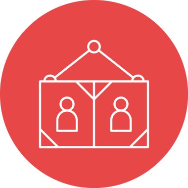 İnsan simgesinin vektör illüstrasyonu