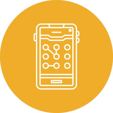 Akıllı telefon. Web simgesi basit illüstrasyon