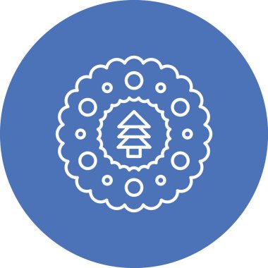 Noel ağacı simgesi vektör illüstrasyonuName