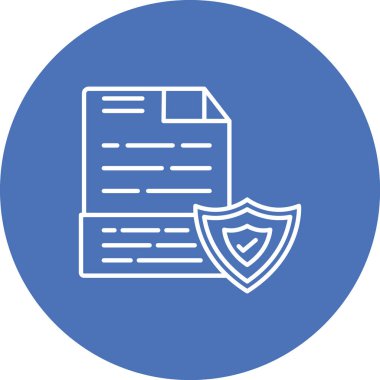 belge simgesi vektör illüstrasyonu