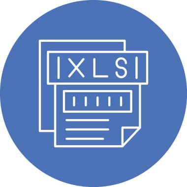 Vektör XLS dosya simgesi