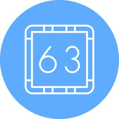 Bir dijital simgenin vektör illüstrasyonu