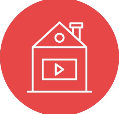 ev vektörü simgesi modern basit tasarım illüstrasyonu