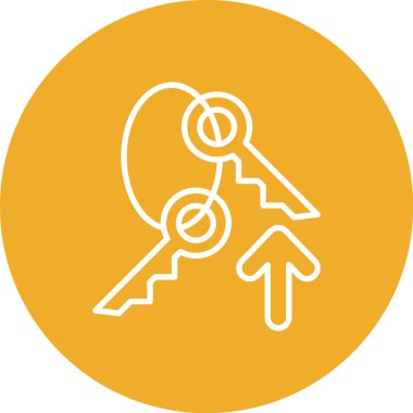 Anahtar. Web simgesi basit illüstrasyon