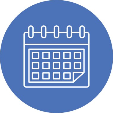 Takvim. Web simgesi basit illüstrasyon