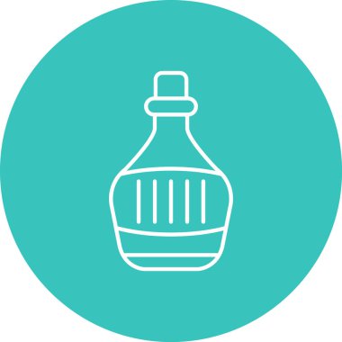 Benzersiz parfüm vektör çizgisi simgesi