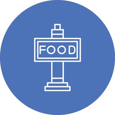 yiyecek ikonu vektör illüstrasyonu