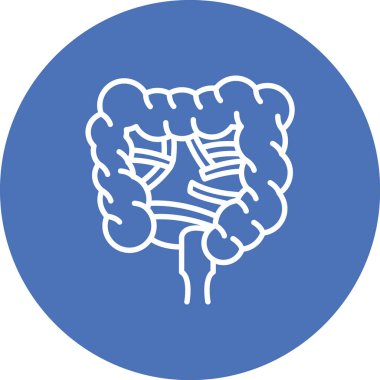 Beyin. Web simgesi basit illüstrasyon