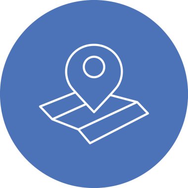 Harita iğnesi. Basit tasarım