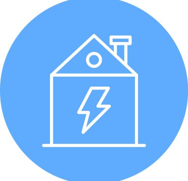 Elektrik simgesinin vektör illüstrasyonu