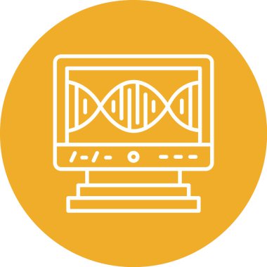 Moda biçimi izole edilmiş arkaplanda DNA simgesi