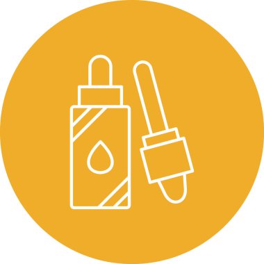 Kozmetik. Web simgesi basit illüstrasyon