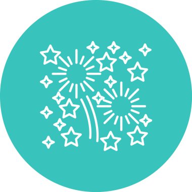 havai fişek simge vektör çizim