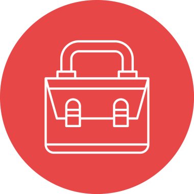 Çanta. Web simgesi basit illüstrasyon