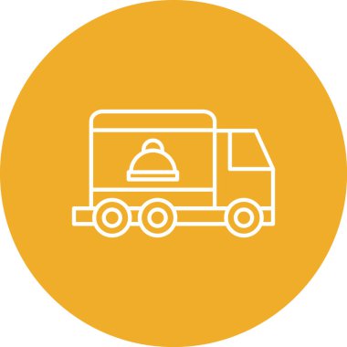 Kamyon. Web simgesi basit illüstrasyon