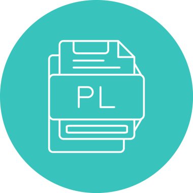 dosya biçimi simgesi, vektör illüstrasyonu