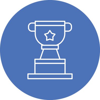 Ödül kupası. Basit illüstrasyon