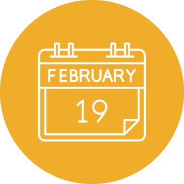 Takvim simgesinin vektör illüstrasyonu