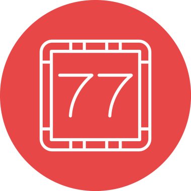 777 simgesi, vektör illüstrasyon tasarımı