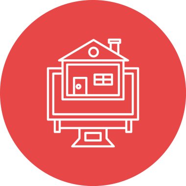 ev simgesi vektör illüstrasyonu