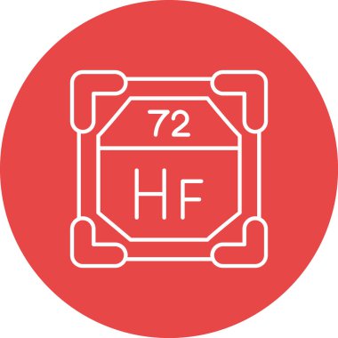 Düz biçimdeki kırmızı simgenin vektör illüstrasyonu