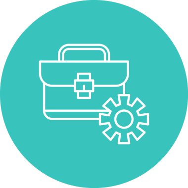 İş ve finans simgesinin vektör illüstrasyonu