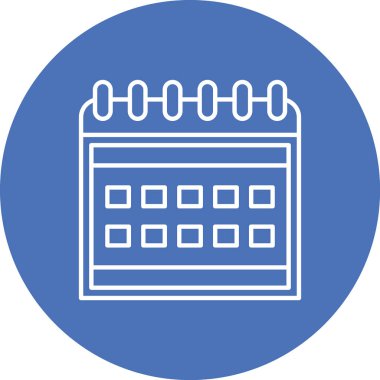 Takvim simgesi, vektör illüstrasyon tasarımı