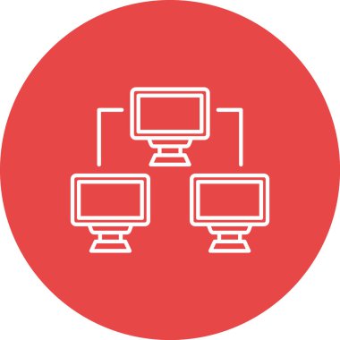 Bilgisayar. Web simgesi basit illüstrasyon