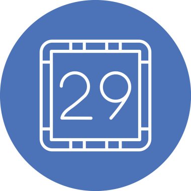 Takvim simgesinin vektör illüstrasyonu